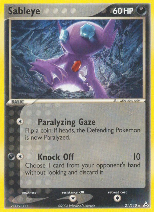 Sableye (31/110) - Holon Phantoms Pokémon Card