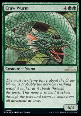 Craw Wurm (Magic 30th Anniversary Edition) Trading Card