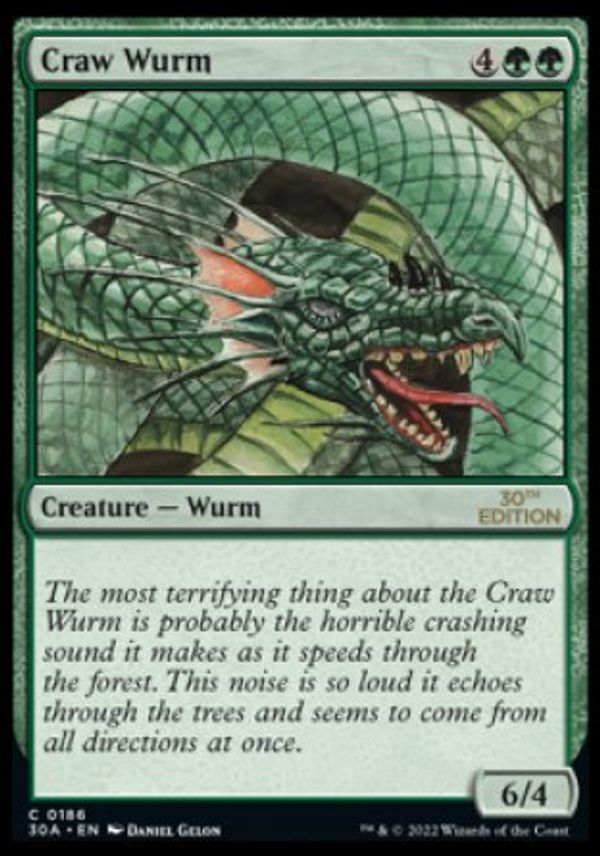 Craw Wurm (Magic 30th Anniversary Edition)