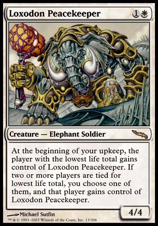 Loxodon Peacekeeper (Mirrodin) Trading Card