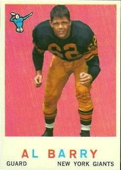 Al Barry 1959 Topps #138 Sports Card