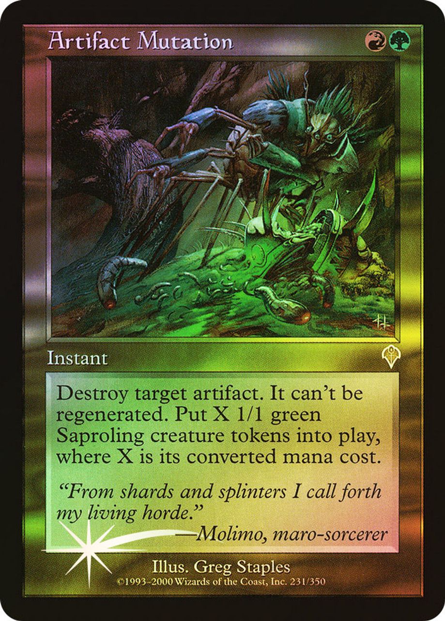 Artifact Mutation (Invasion - Foil) Trading Card