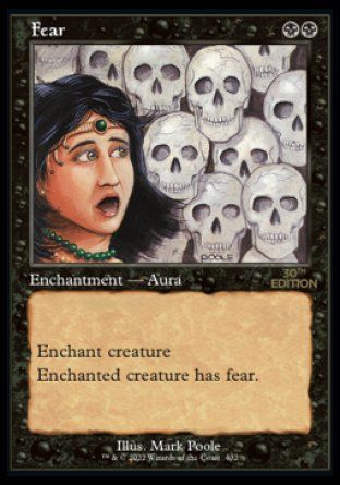 Fear (Magic 30th Anniversary Edition - Old Frame) Trading Card