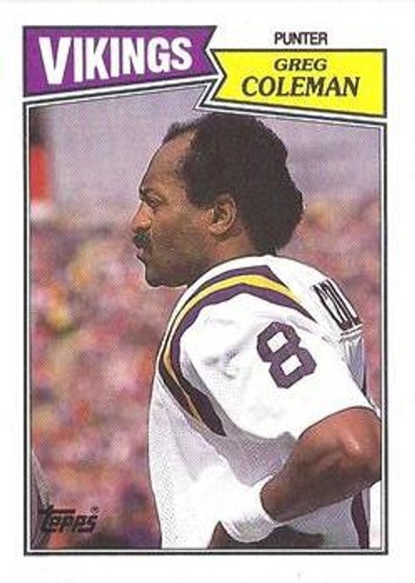 Greg Coleman 1987 Topps #206