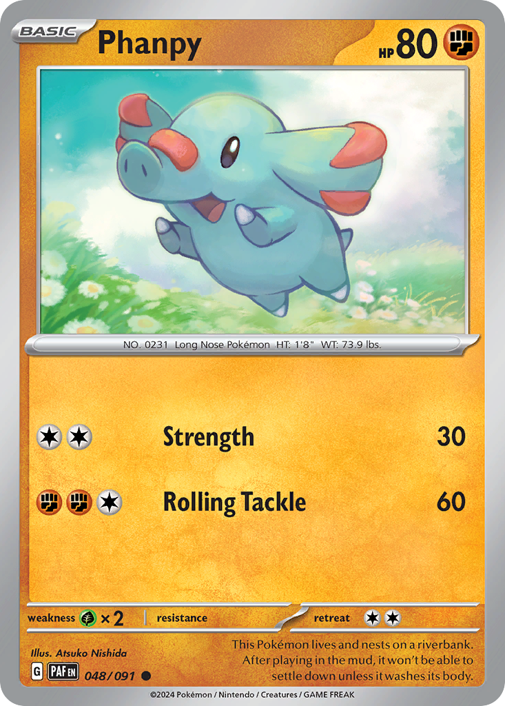 Phanpy (48/91) - Paldean Fates Pokémon Card