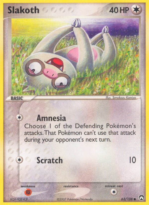 Slakoth (63/108) - Power Keepers Pokémon Card