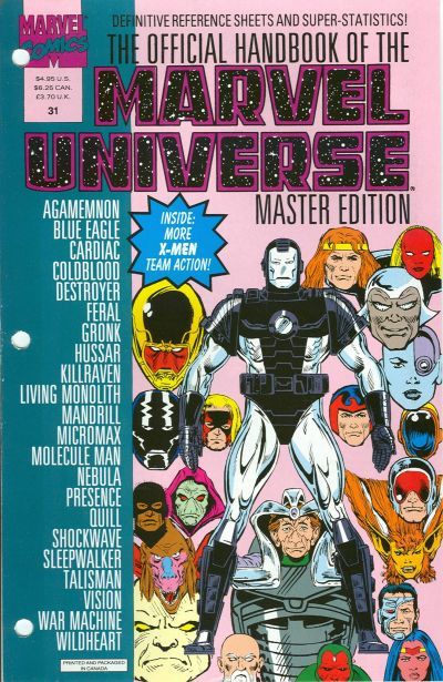 Official Handbook of the Marvel Universe Master Edition #31 Comic