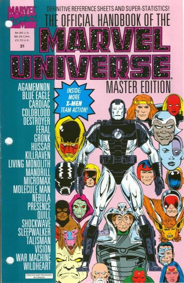 Official Handbook of the Marvel Universe Master Edition #31