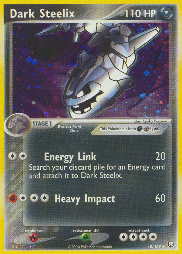 Dark Steelix (10/109) - Team Rocket Returns Pokémon Card