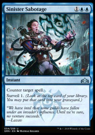 Sinister Sabotage (Guilds of Ravnica) Trading Card