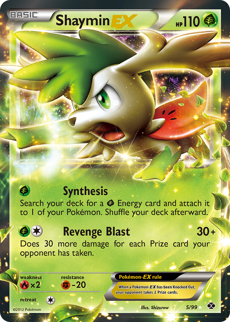 Shaymin EX (5/99) - Next Destinies Pokémon Card