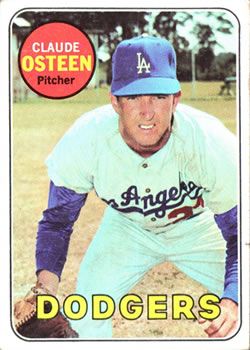 Claude Osteen 1969 Topps #528 Sports Card