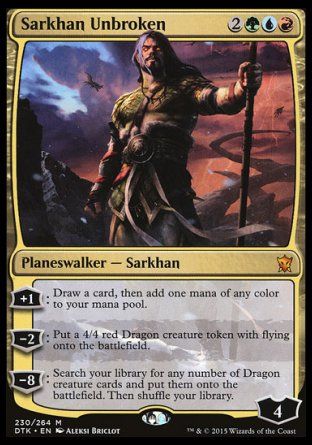 Sarkhan Unbroken (Dragons of Tarkir) Trading Card