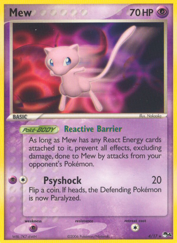 Mew (4/17) - POP Series 4 Pokémon Card