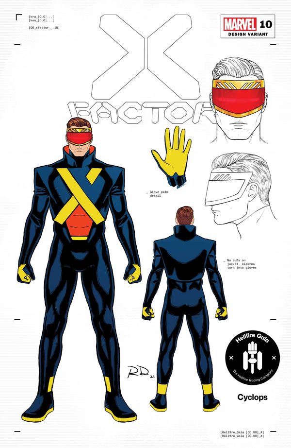 X-factor #10 (Dauterman Cyclops Design Variant Gal)