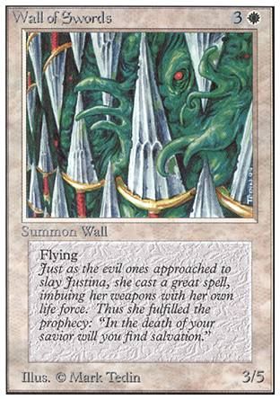 Wall of Swords (Unlimited) Trading Card