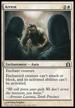 Arrest (Return to Ravnica) Trading Card