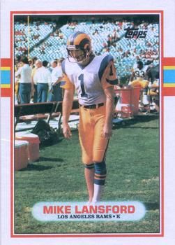 Mike Lansford 1989 Topps #128 Sports Card