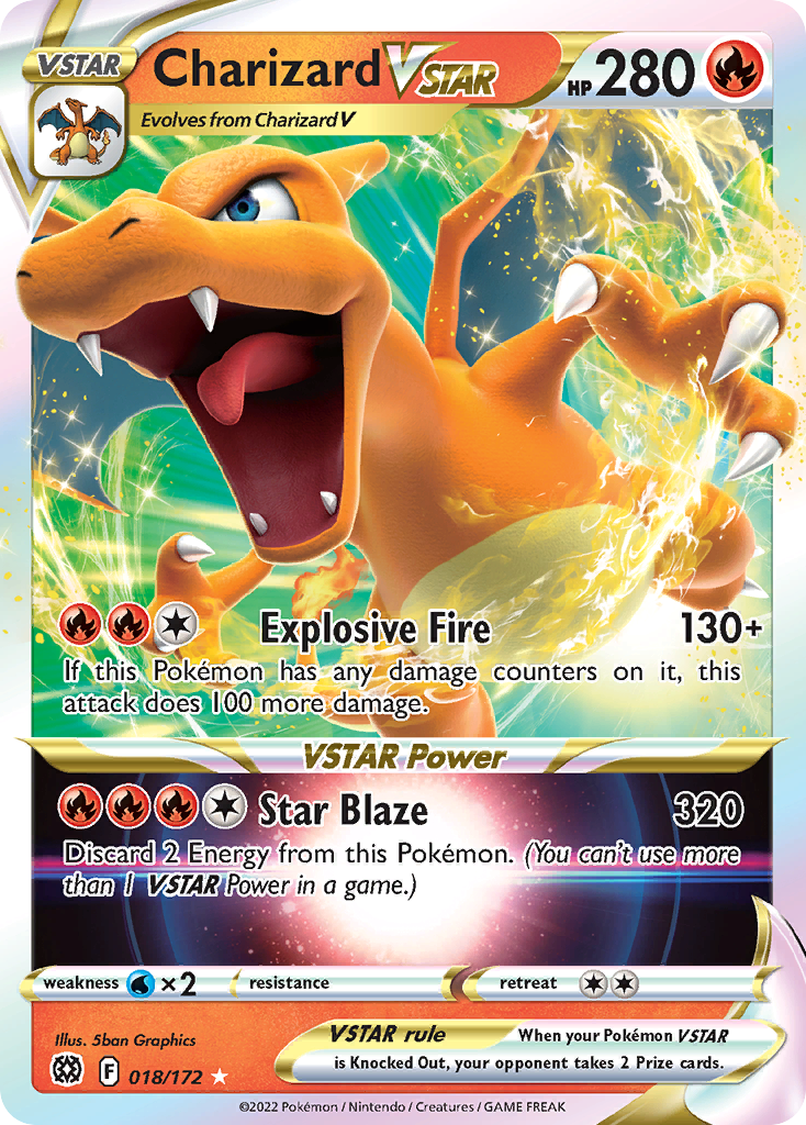 Charizard VSTAR (18/172) - Brilliant Stars Pokémon Card