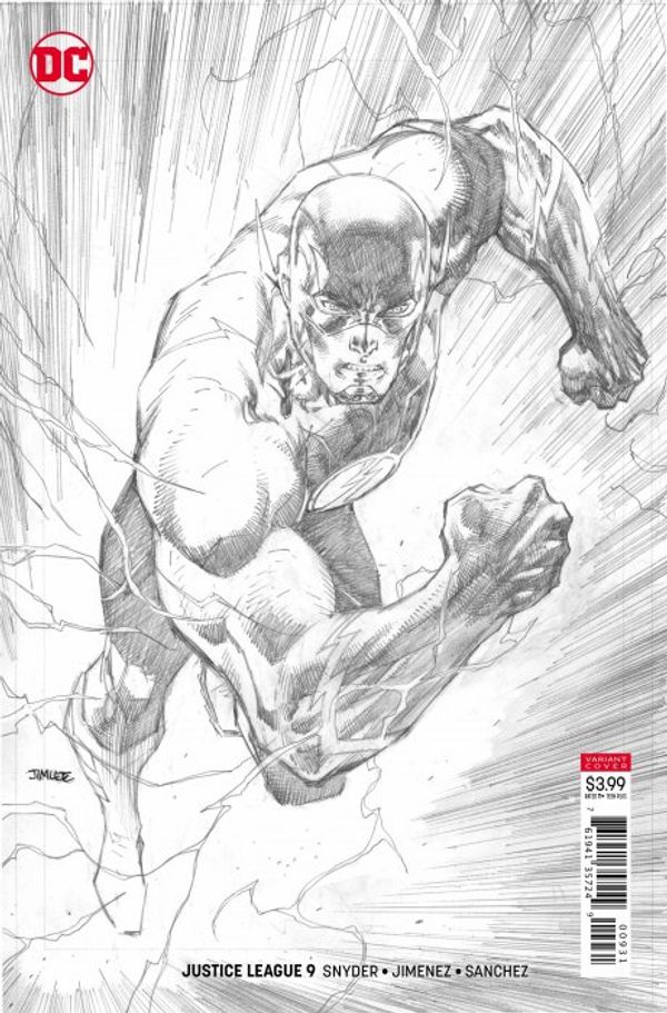 Justice League #9 (Jim Lee Pencil Variant Cover (drowned E)