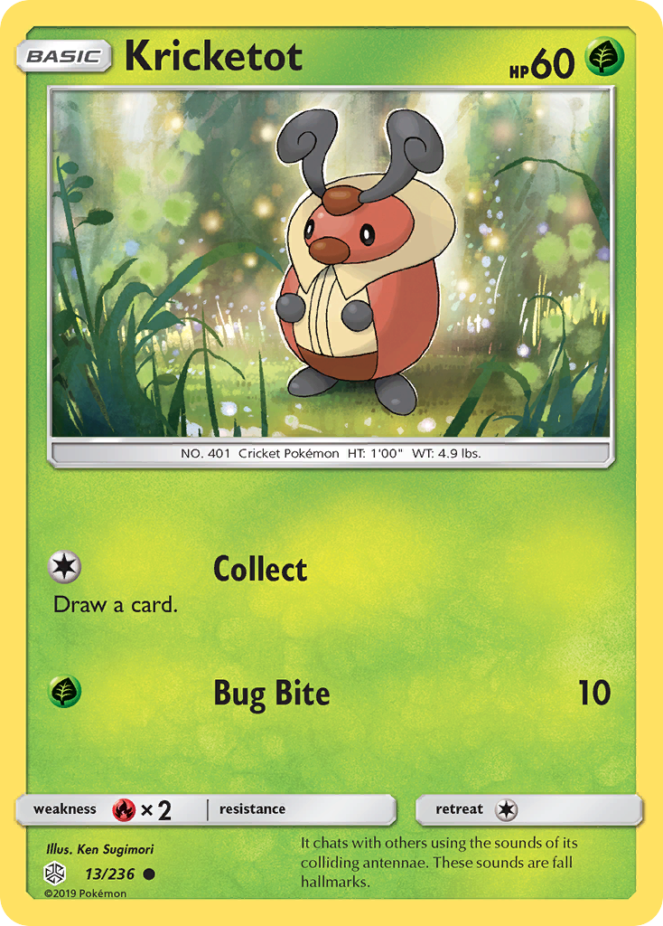 Kricketot (13/236) - Cosmic Eclipse Pokémon Card