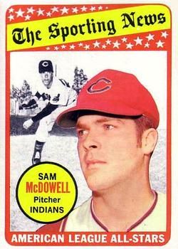 Sam McDowell 1969 Topps #435 Sports Card