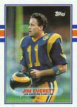 Jim Everett 1989 Topps #129 Sports Card
