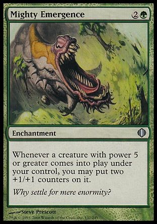 Mighty Emergence (Shards of Alara) Trading Card