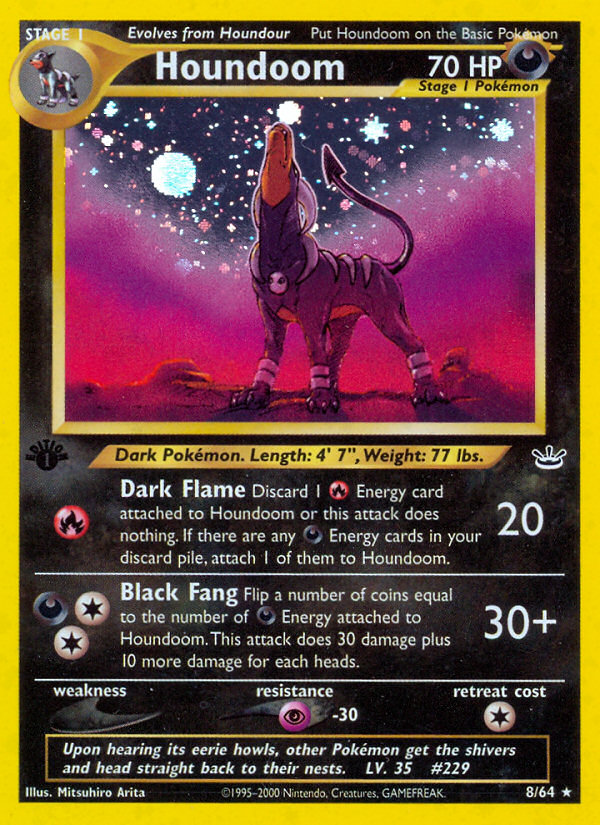 Houndoom (8/64) - Neo Revelation Pokémon Card