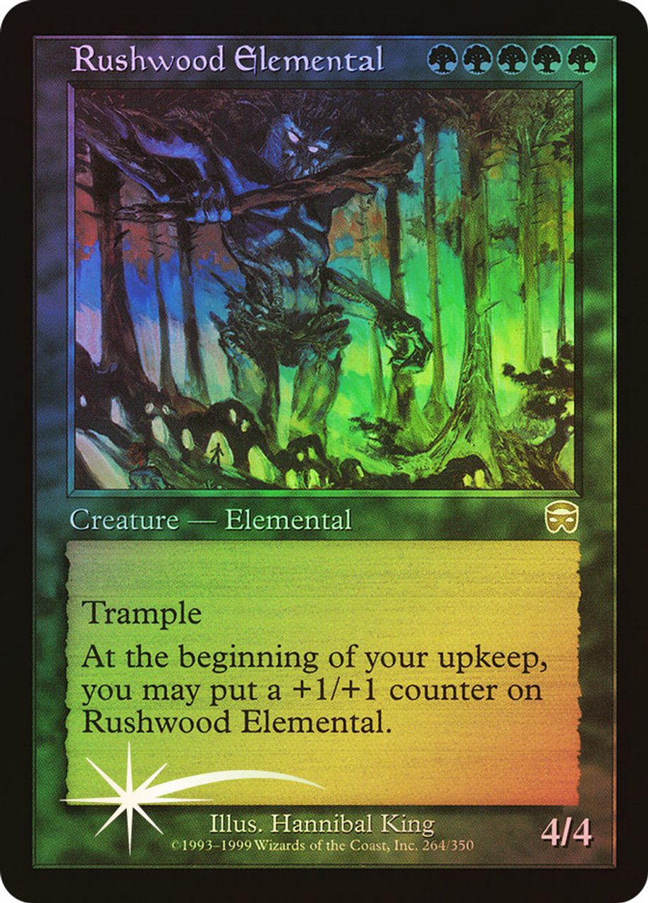 Rushwood Elemental (Mercadian Masques - Foil) Trading Card