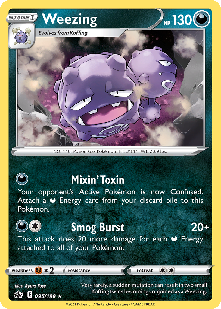 Weezing (95/198) - Chilling Reign Pokémon Card