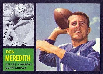 Don Meredith 1962 Topps #39 Sports Card