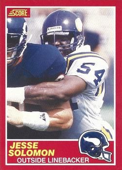 Jesse Solomon 1989 Score #181 Sports Card