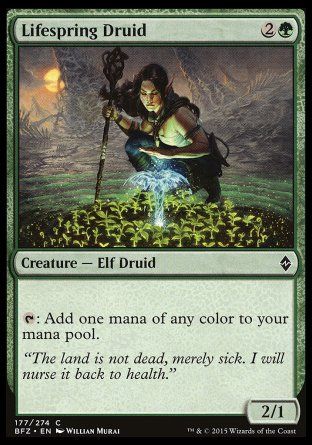 Lifespring Druid (Battle for Zendikar) Trading Card