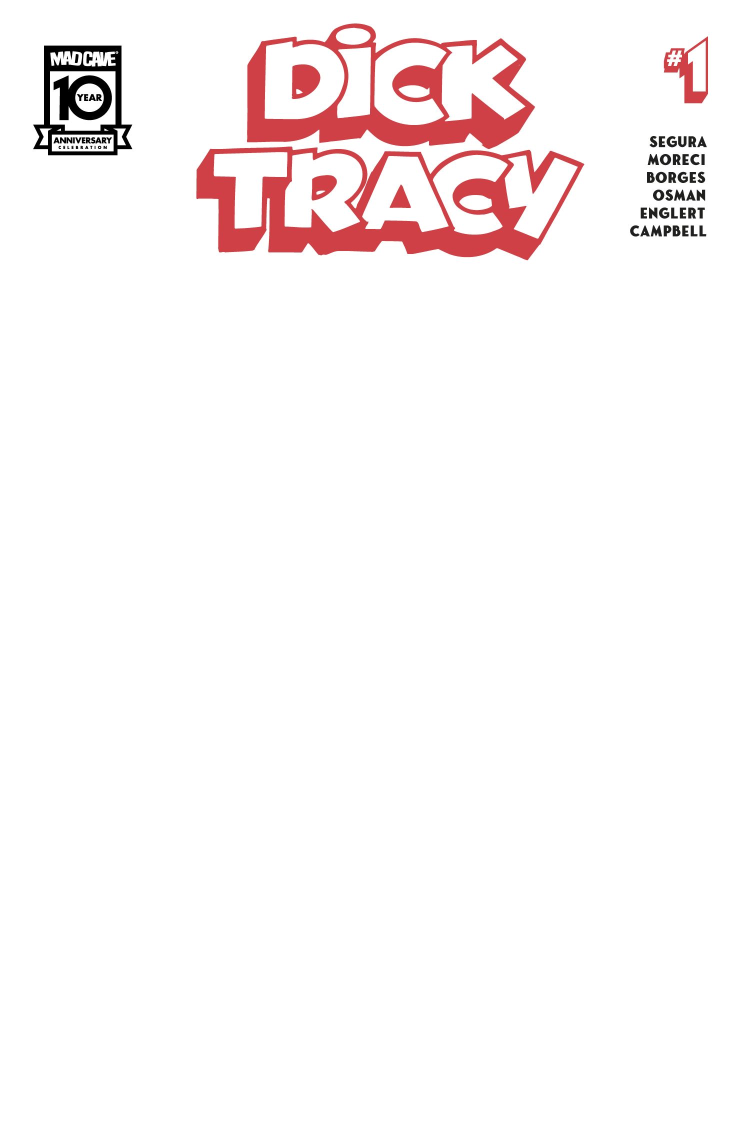Dick Tracy #1 (Cvr D Blank Sketch Variant) Comic