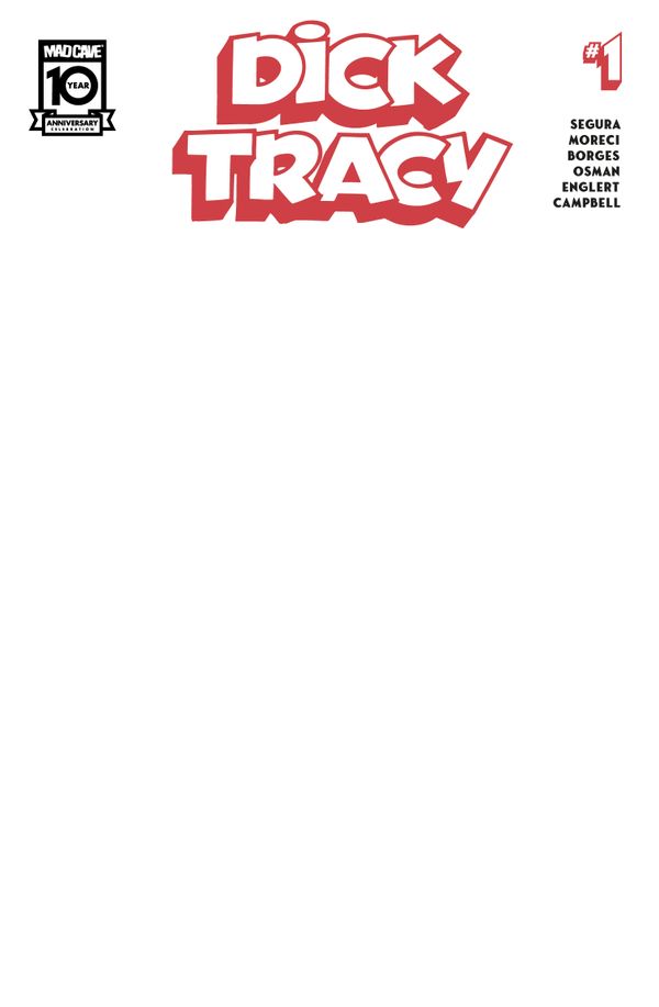Dick Tracy #1 (Cvr D Blank Sketch Variant)