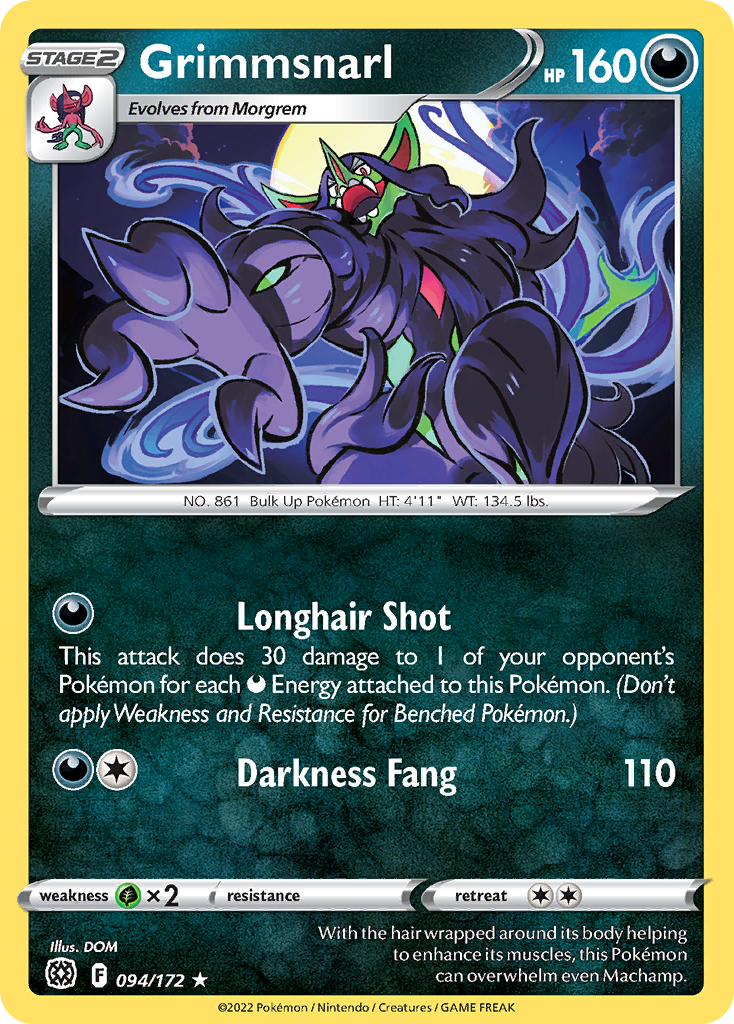 Grimmsnarl (94/172) - Brilliant Stars Pokémon Card