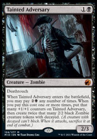 Tainted Adversary (Innistrad: Midnight Hunt) Trading Card