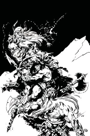 Conan: The Barbarian #25 (Cvr I Inc 1:5 Roberto De La Torre B&W Variant)