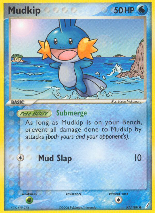 Mudkip (57/100) - Crystal Guardians Pokémon Card