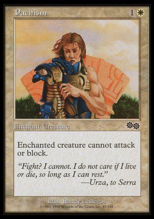 Pacifism (Urza's Saga) Trading Card