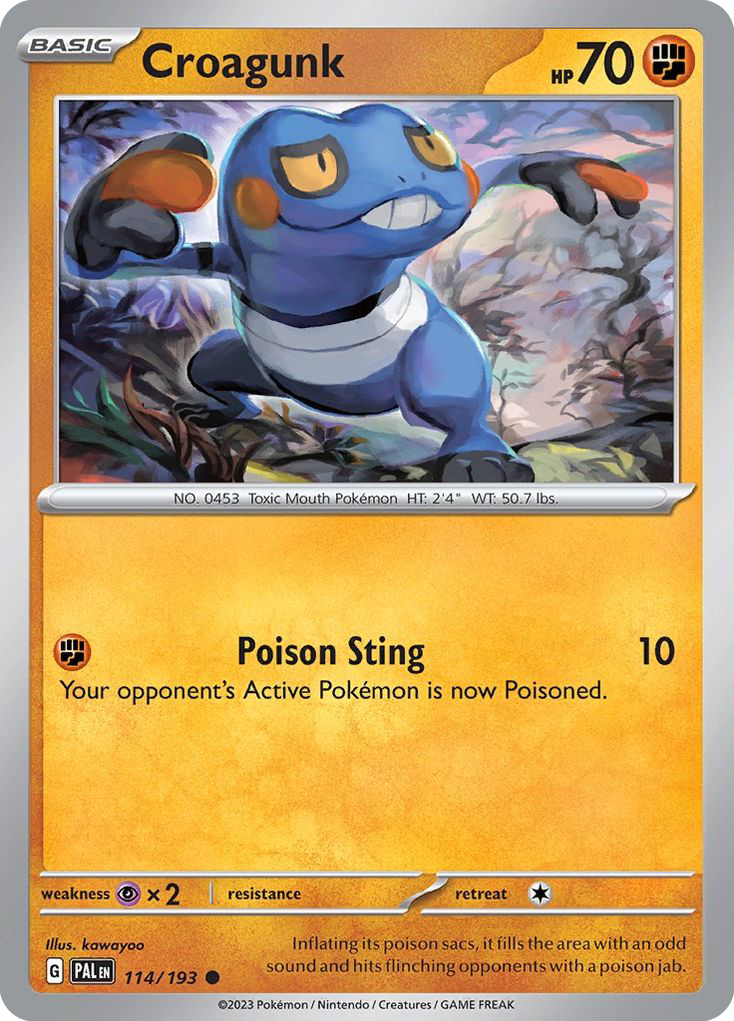 Croagunk (114/193) - Paldea Evolved Pokémon Card