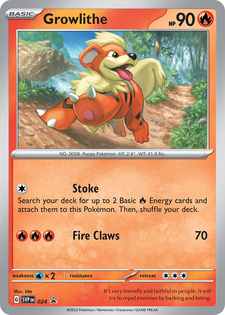 Growlithe (24/148) - Scarlet & Violet Black Star Promos Pokémon Card