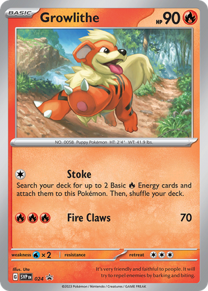 Growlithe (24/148) - Scarlet & Violet Black Star Promos