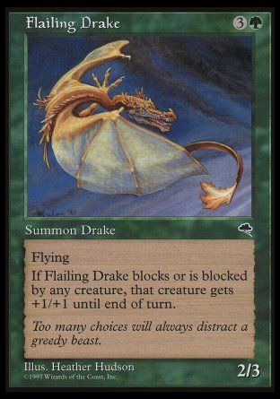 Flailing Drake (Tempest) Trading Card