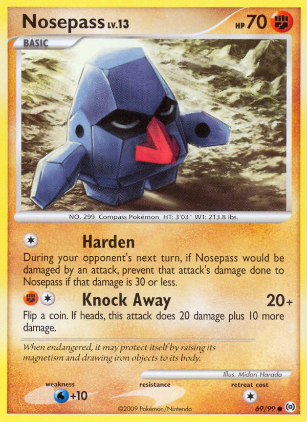 Nosepass (69/99) - Arceus Pokémon Card