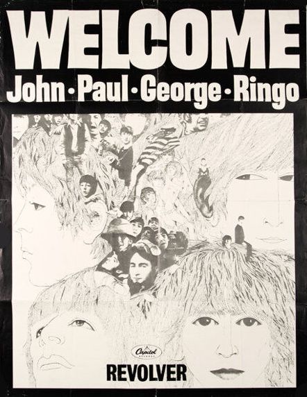 The Beatles Welcome Promotional Poster 1966 Concert Poster