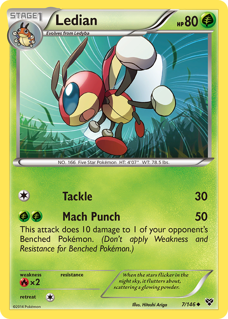 Ledian (7/146) - XY Pokémon Card