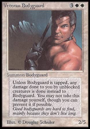 Veteran Bodyguard (Beta) Trading Card