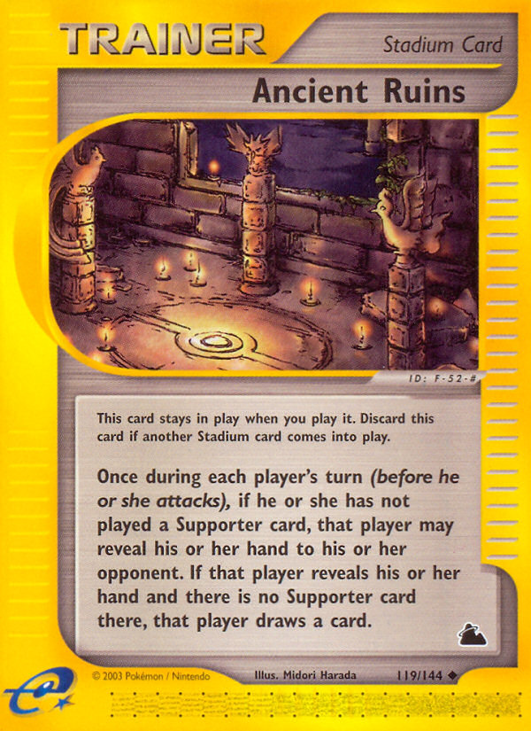 Ancient Ruins (119/144) - Skyridge Pokémon Card